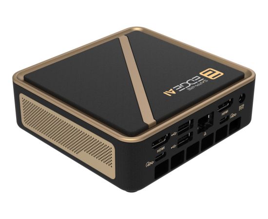 SAPPHIRE EDGE AI 350, Barebone black/gold, without operating system Personālie datori