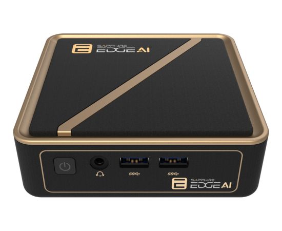 SAPPHIRE EDGE AI 350, Barebone black/gold, without operating system Personālie datori