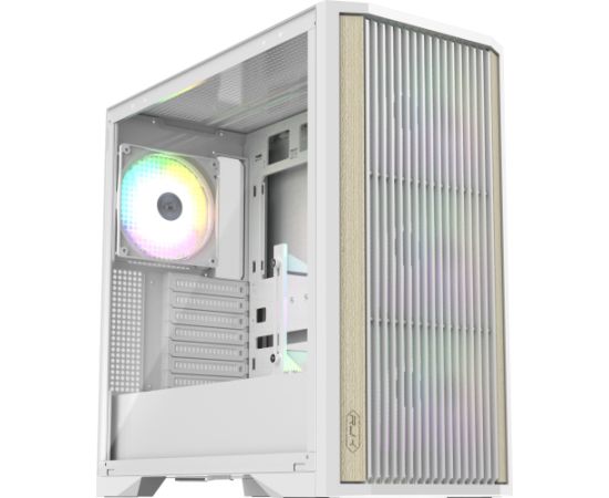RAIJINTEK AGOS MAX-MS4, Tower case white, Tempered Glass Datoru korpusi