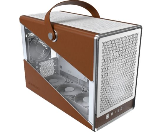 Montech Heritage 30 Pro, Tower Case white/brown, Tempered Glass Datoru korpusi