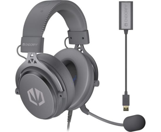 ENDORFY VIRO Plus USB Alt grey, Gaming Headset dark grey, USB-A, 3.5 mm jack, 7.1 USB sound card Jaunumi - Audio-Video