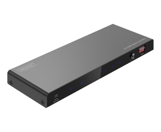 Digitus 8K HDMI Splitter, 1x4 black, with downscaler Dažādi vadi