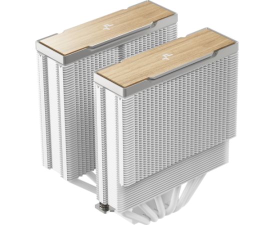 DeepCool AK620 G2 WH, CPU cooler white/wood, 120 mm Procesoru dzesēšana