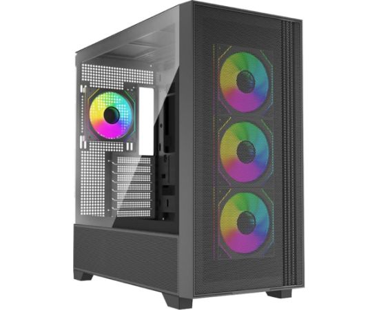 Xilence Flux X916.ARGB, Tower Case, Black, Tempered Glass Datoru korpusi