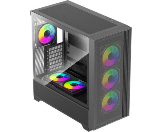 Xilence Flux X916.ARGB, Tower Case, Black, Tempered Glass Datoru korpusi