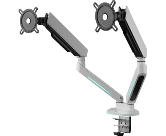 ONE FOR ALL Universal Gaming Dual Monitor Arm (DM8220), Monitor Mount White, RGB Крепления для телевизоров