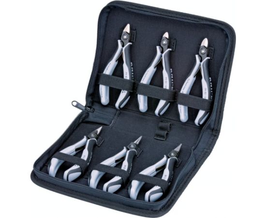 KNIPEX Precision Electronics Pliers Set ESD, 6-piece black/grey, ESD version, electrically conductive Новинки Для дома и сада 