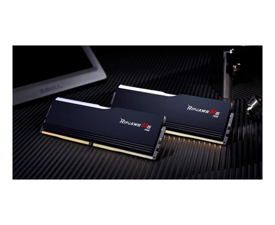 G.Skill DDR5 - 64GB - 6800 - CL - 34 (2x 32 GB) Dual Kit, black memory, F5-6800J3445G32GX2-RM5RK, Ripjaws M5 RGB, INTEL XMP RAM Operatīvā atmiņa