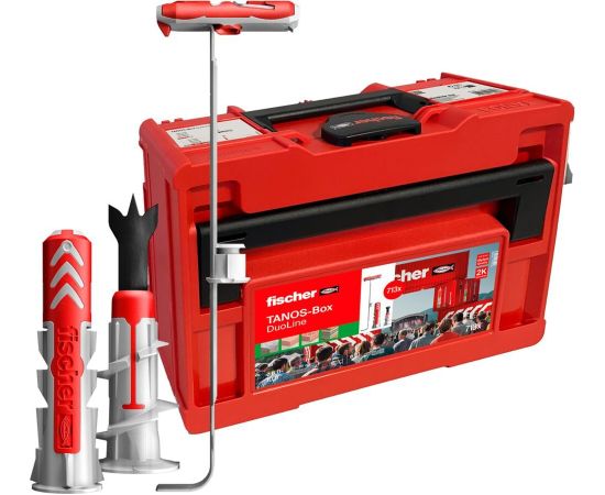 fischer DuoLine Tanos-Box M173 light grey/red, 713-piece Новинки Для дома и сада 