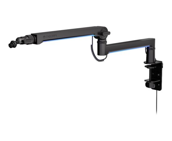 ENDORFY Microphone Mount Broadcast Low Profile RGB Boom Arm Black, for microphones up to 2kg, LED backlighting Jaunumi - Audio-Video
