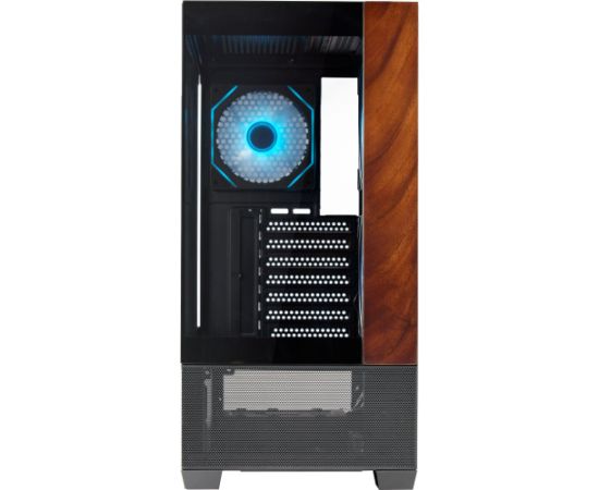 Cooler Master Elite 690 Wood, Tower Case black/wood, Tempered Glass x 2 Datoru korpusi