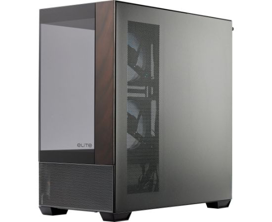 Cooler Master Elite 690 Wood, Tower Case black/wood, Tempered Glass x 2 Datoru korpusi