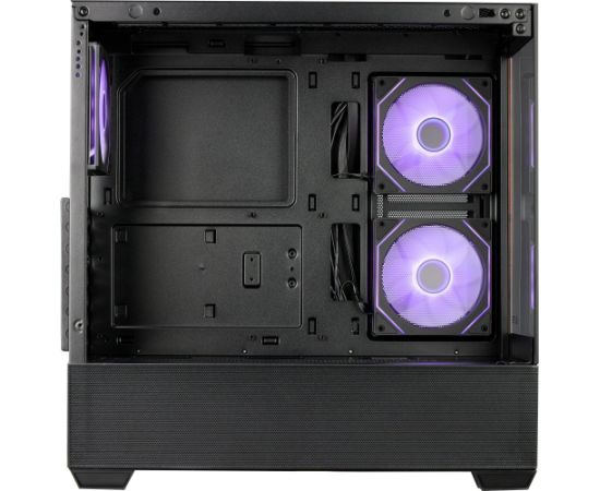 Cooler Master Elite 690 Wood, Tower Case black/wood, Tempered Glass x 2 Datoru korpusi