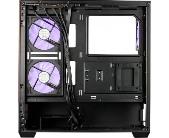 Cooler Master Elite 690 Wood, Tower Case black/wood, Tempered Glass x 2 Datoru korpusi