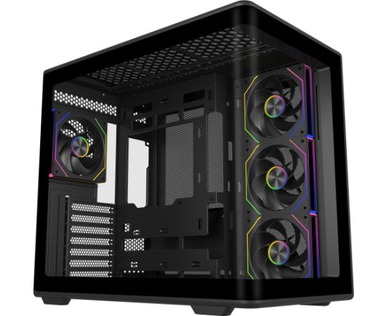 Cooler Master Elite 600 ARGB, Tower Case, Black, Tempered Glass x 2 Datoru korpusi