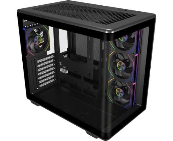 Cooler Master Elite 600 ARGB, Tower Case, Black, Tempered Glass x 2 Datoru korpusi