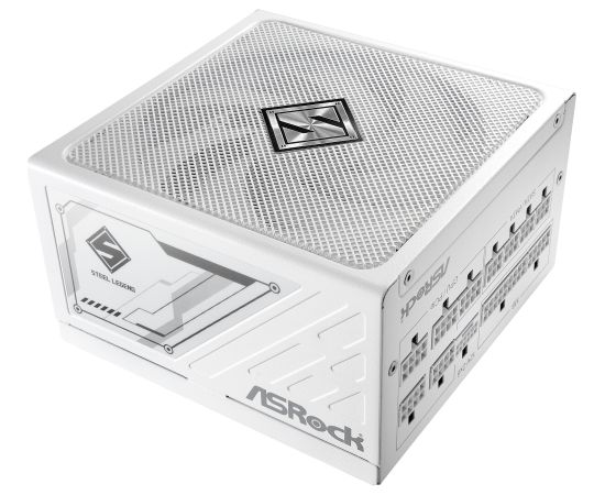 ASRock Steel Legend SL-850GW, PC power supply white, 1x 12-pin high power GPU, 2x PCIe, cable management, 850 watts Datoru barošanas bloki