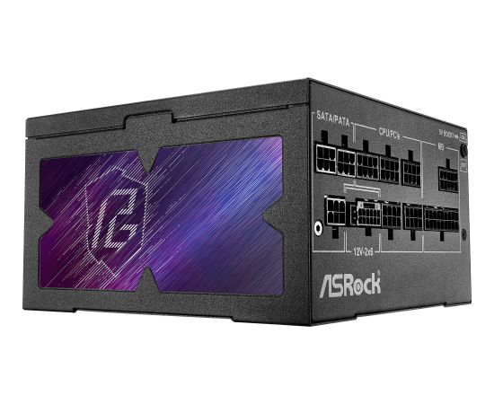 ASRock Phantom Gaming PG-850G, PC power supply black, 1x 12-pin high power GPU, 4x PCIe, cable management, 850 watts Datoru barošanas bloki