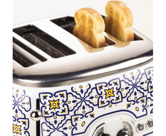 Ariete 4-slice toaster Capri white/multicoloured, 1630 watts, for 4 slices of toast Tosteri