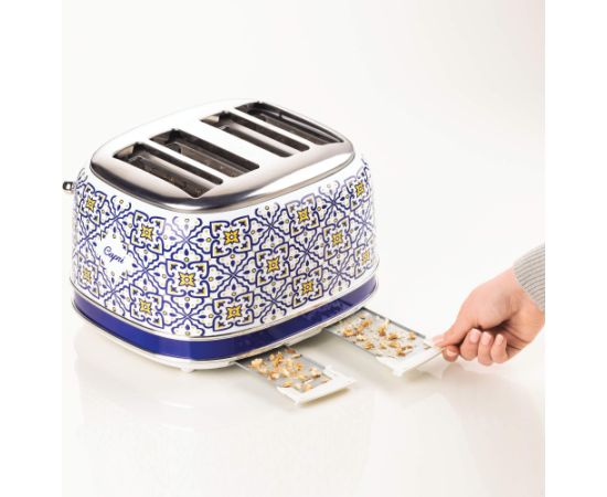Ariete 4-slice toaster Capri white/multicoloured, 1630 watts, for 4 slices of toast Tosteri