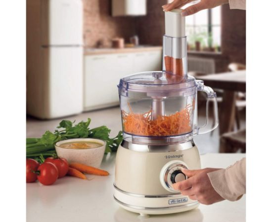 Ariete Vintage Beige Multifunctional Food Processor, beige, 1000 watts, 1.2 liters Virtuves kombaini