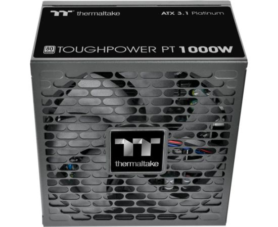 Thermaltake Toughpower PT 1000W, PC power supply 1x 12 pin high power GPU, 4x PCIe, cable management, 1000 watts Datoru barošanas bloki