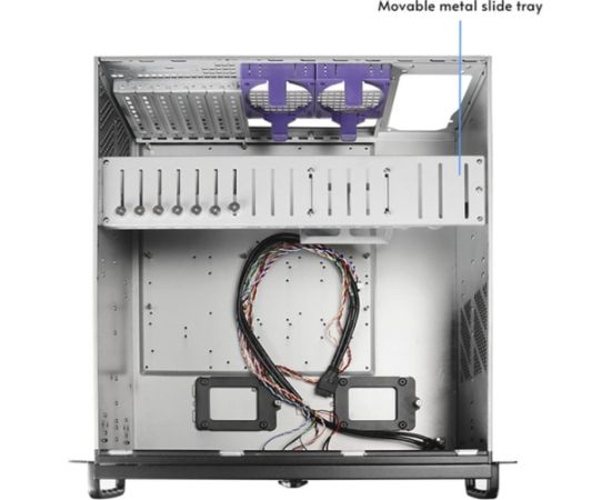 Chieftec UNC-409S-AIO-OP, Rack, Server Enclosure, Black Datoru korpusi