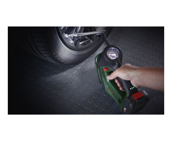 Bosch DIY & Garden Cordless Air Pump UniversalPump 18V Set green/black, Li-ion battery 2.0Ah, POWER FOR ALL ALLIANCE Компрессоры
