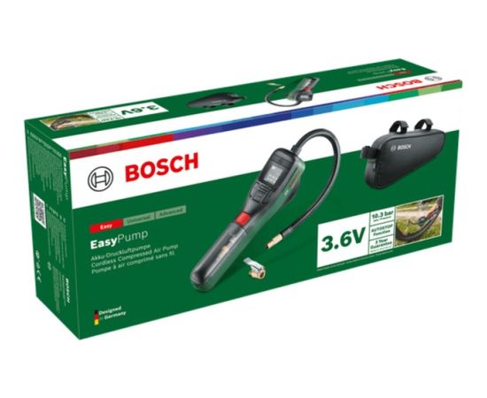 Bosch DIY & Garden Air Pump EasyPump 3.6 Volt green/black Велосипеды
