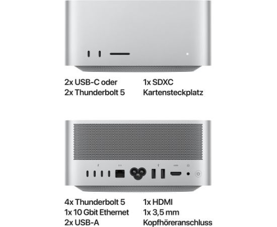 Apple Mac Studio M3 Ultra 2025, MAC system silver, macOS Новинки Компьютерная техника