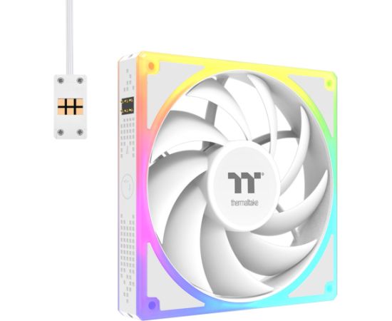 Thermaltake TOUGHFAN EX 140 ARGB Sync White, case fan pack of 3, 140 mm Korpusu dzesēšana