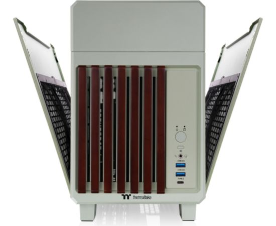 Thermaltake TR100 WS, Tower Case Light Green, Wood & Steel Datoru korpusi