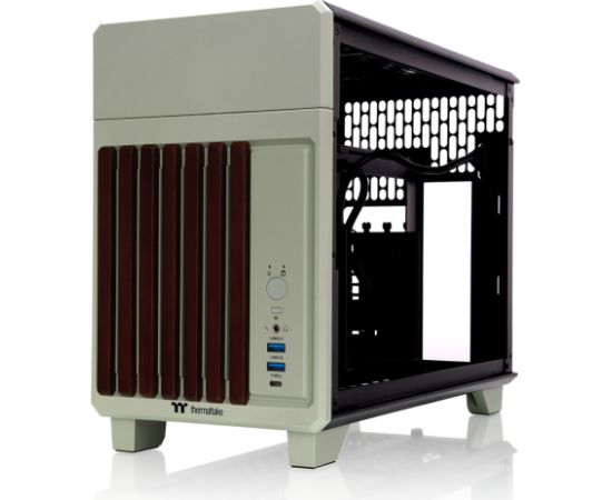 Thermaltake TR100 WS, Tower Case Light Green, Wood & Steel Datoru korpusi