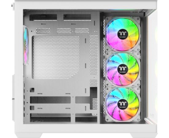 Thermaltake View 380 WS ARGB, Tower case white/wood, Tempered Glass x 2, Wood texture Datoru korpusi