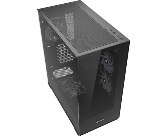 Sharkoon SK6 ARGB, Tower Case Black, Tempered Glass x 2 Datoru korpusi