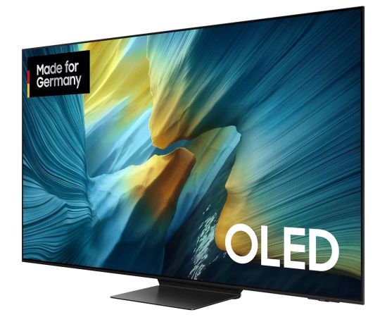 SAMSUNG GQ55S95FATXZG, OLED TV - 55 - black/silver, UltraHD/4K, Vision AI, PVR, Twin Tuner, One Connect Box, 100Hz Panel Телевизоры