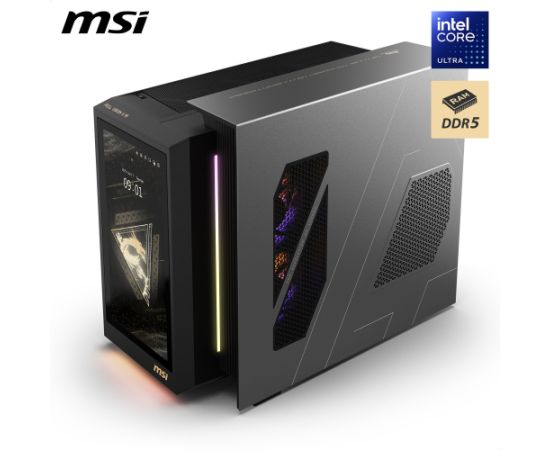MSI MEG Vision X AI 2NVZ9-234AT, gaming PC black/transparent, Windows 11 Home Personālie datori