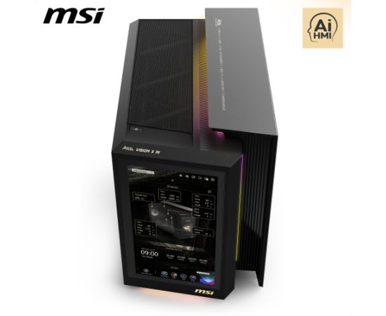 MSI MEG Vision X AI 2NVZ9-234AT, gaming PC black/transparent, Windows 11 Home Personālie datori