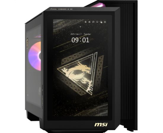 MSI MEG Vision X AI 2NVV7-009AT, gaming PC black/transparent, Windows 11 Home Personālie datori