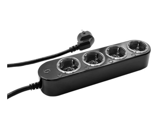 Shelly Power Strip 4 Gen4 black, 1.5 meter cable, with energy measurement Новинки Компьютерная техника