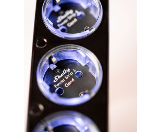 Shelly Power Strip 4 Gen4 black, 1.5 meter cable, with energy measurement Новинки Компьютерная техника