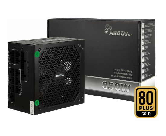 Inter-Tech HA-850BA4, PC power supply black, 1x 12-pin high power GPU, 3x PCIe, cable management, 850 watts Datoru barošanas bloki