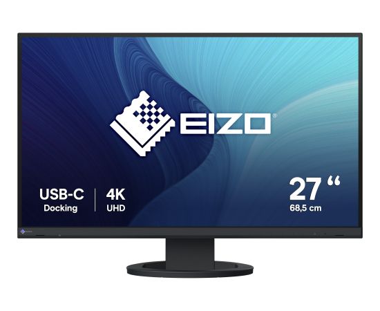 EIZO EV2740S FlexScan, LED monitor, - 27 - black, UltraHD/4K, IPS, USB-C, HDMI, DP, USB hub Monitori