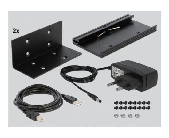 DeLOCK USB 2.0 to 12 Port Serial RS-232 Hub, USB Hub with Surge Protection and Extended Temperature Range Новинки Компьютерная техника