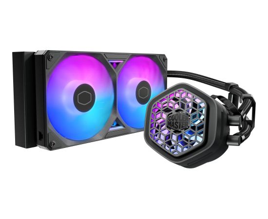 Cooler Master MasterLiquid 240 Atmos II VRM Fan ARGB, water cooling black Охлаждение процессора