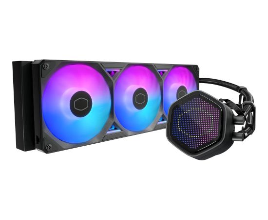 Cooler Master MasterLiquid 360 Atmos II LED, water cooling system, black Procesoru dzesēšana
