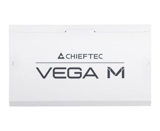Chieftec Vega M 750W White, PC power supply white, 1x 12 pin high power GPU, 4x PCIe, cable management, 750 watts Datoru barošanas bloki