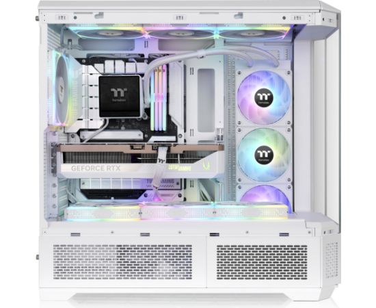 Thermaltake View 600 TG Snow, Big Tower Case White, Tempered Glass Datoru korpusi
