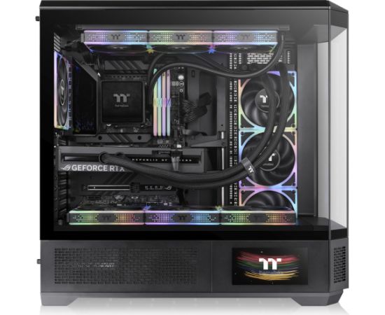 Thermaltake View 600 TG Black, Full-Tower Case Black, Tempered Glass Datoru korpusi