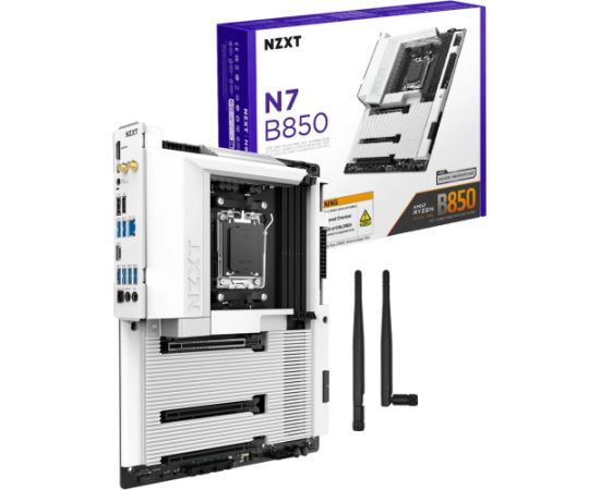 NZXT N7 B850 White - Socket AM5 - motherboard Mātes plates